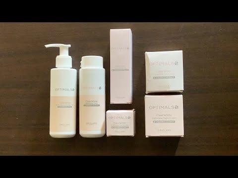 Optimals clear white Lightening set uses all ages. Vit C helps reduce dark spots for clear,even skin. 
