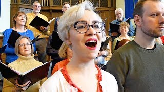 Church choir sings 
