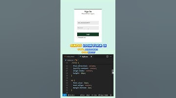 Create a Login Form in HTML & CSS  #coding #howtomakewebsiteusinghtmlandcss #learnhtml5andcss3