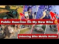 Public Reaction On My New Bike Xtreme 125r😍| Unboxing Bike Mobile Holder | #publicreaction
