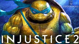 100% Damage In 18 Seconds With Epic Leonardo! - Injustice 2 "Ninja Turtles" Leonardo Gameplay