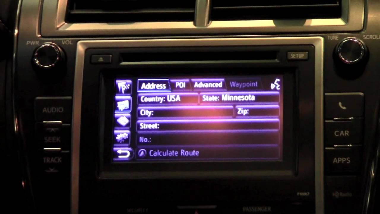 2012 toyota camry navigation not working