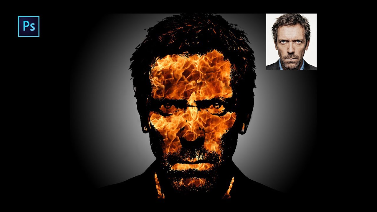 Tutorial Fire Effect Fire Face Logo YouTube