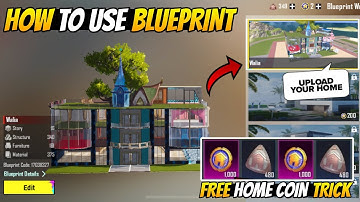 How To Use Blueprint In Bgmi Home - How To Upload Home In Blueprint Bgmi