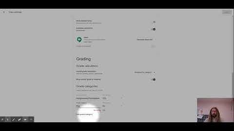 Creating Grading Categories in Classroom