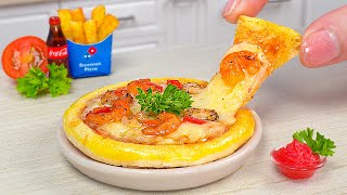 🍕 Delicious Miniature Seafood Pizza Recipe In Tiny Kitchen - Dominos Pizza | Asmr Cooking Miniature