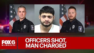 Racine police shooting; man charged, officers wounded | FOX6 News Milwaukee