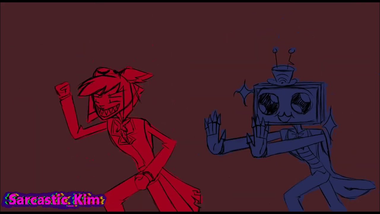 Vox During The 7 Year Alastors Gone | FT. Alastor, Vox, Vees | Hazbin Hotel Animation |RadioSilence|