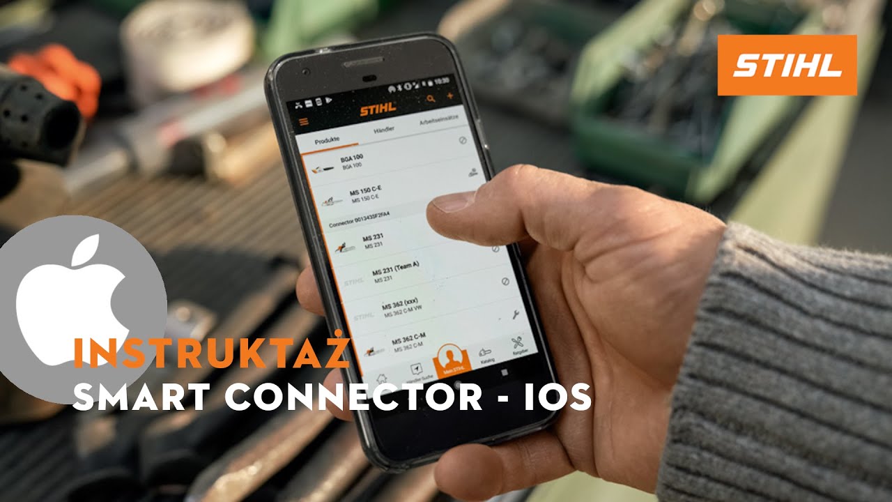 STIHL Smart Connector 💡 Połącz aplikację z urządzeniem Smart Connector na urządzeniu z iOS! 📱