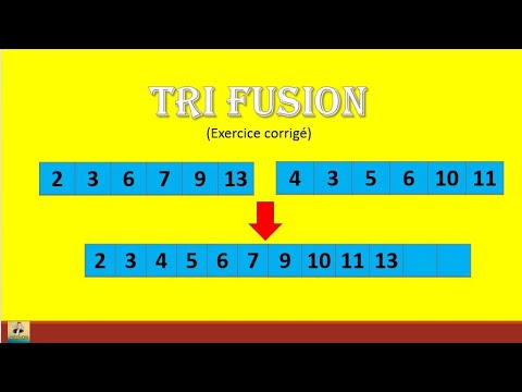 #les algorithmes Tri fusion (exercice corrigé )