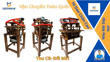 Máy đột dập hơi 16 dao cho các hệ nhôm Xingfa,55 vát cạnh,VP. Hỗ trợ thu cũ đổi mới