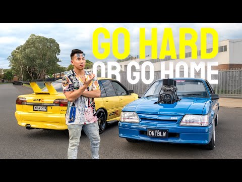 Asian Man Takes On TWO INSANE Australian Cars: 1000HP VK & HSV GTSR