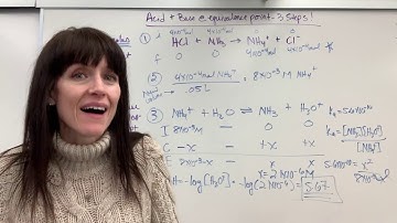Determine pH for Acid/Base Reaction at Equivalence point: 3 Steps!