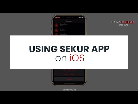 Using Sekur App On iOS