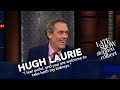 Hugh Laurie was forced to give Stephen Colbert a thank you note on TV