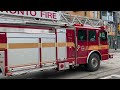 Toronto Fire A331 responding on Queen West