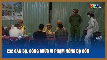 232 cán bộ, công chức vi phạm nồng độ cồn