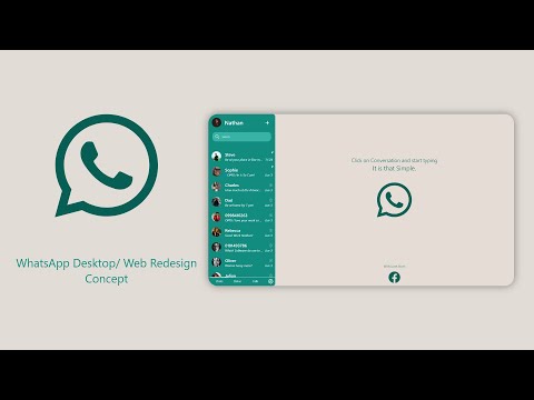 Whatsapp Desktop/ Web Redesign - Concept