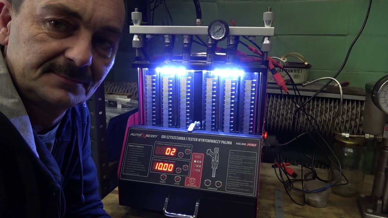 X636pro-rewelacja. Wtryskiwacze benzyny, wtrysk bezpośredni 1,4TSI. Test, mycie ultradźwiękami. .
