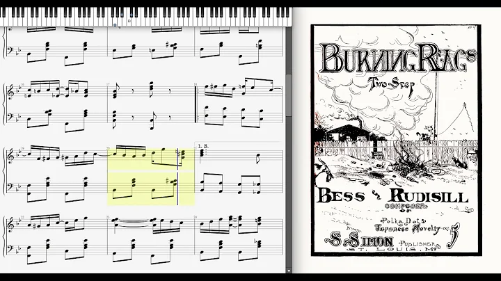 Burning Rags by Bess Rudisill (1904, Ragtime piano)