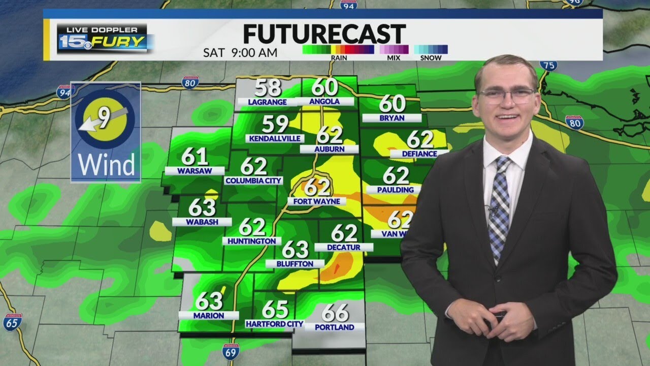 Occasional rain showers continue - YouTube