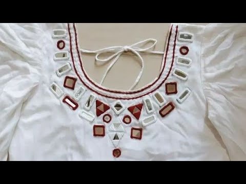 mirror-work-blouse-|-amazing-mirror-work-hand-embroidery-blouse-design-ideas-@heenadholakiya