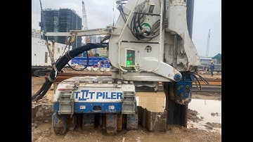 🚧 Kỹ Thuật Ép Cừ Larsen Bằng Robot Nhật Bản – Giải Pháp Hiện Đại Trong Thi Công Móng