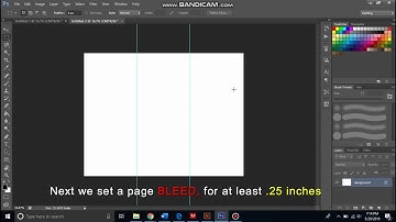 How to SET TRI FOLD brochure and BLEED in PHOTOSHOP (MANUAL WAY)