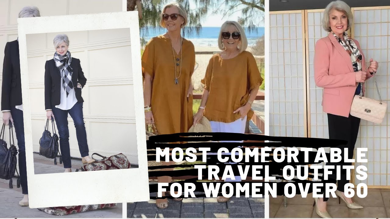 Comfortable travel outfit ideas - une femme d'un certain âge