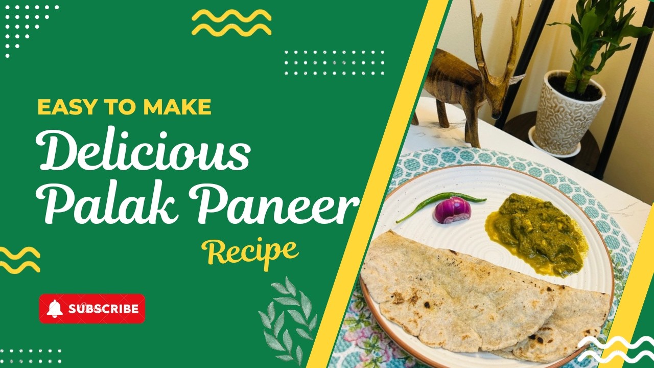 Healthy High-Protein Palak Paneer & Bhakari | Quick & Easy Recipe!