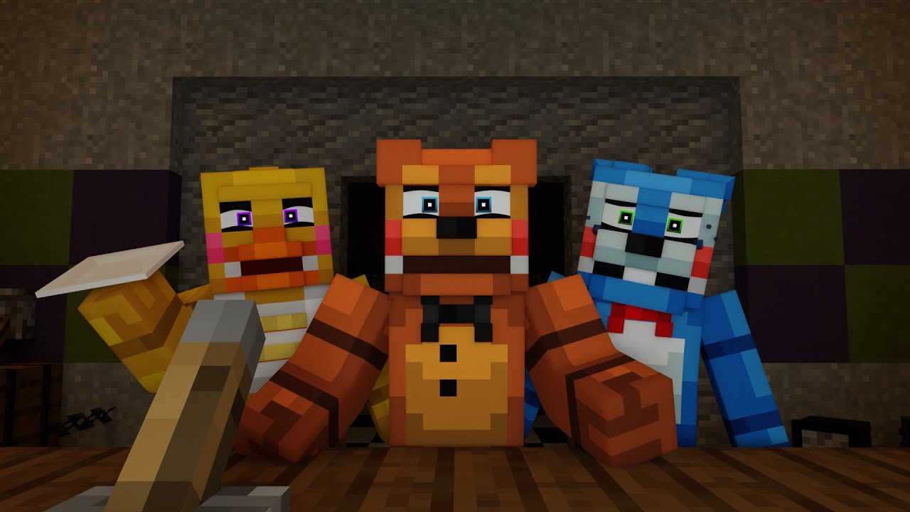 Встреча с игрушками! || Ночь 1, FNaF 2 в Minecraft