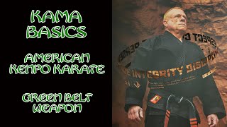 Kama Basics American Kenpo Karate Green Belt