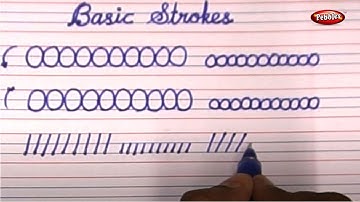 Basic Strokes and Shapes | Cursive handwriting practice | Cursive writing for beginners Lesson
