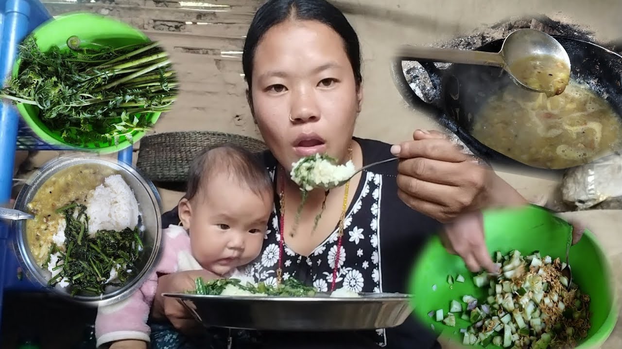 Today I enjoyed cooking a meal with potato lentils and scallion greens.village organic food