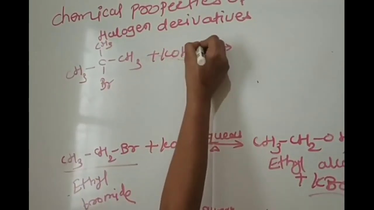 Halogen derivatives Chemical properties of Halogen derivatives Lect No09 YouTube