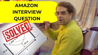 Amazon Interview Question Solved By Common Sense | Distance Between The Poles