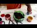 Teak graining colour mixing tutorial,