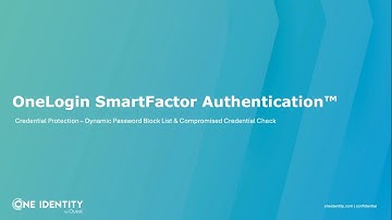 Credential Protection in SmartFactor Authentication: Mini OneLogin Demo