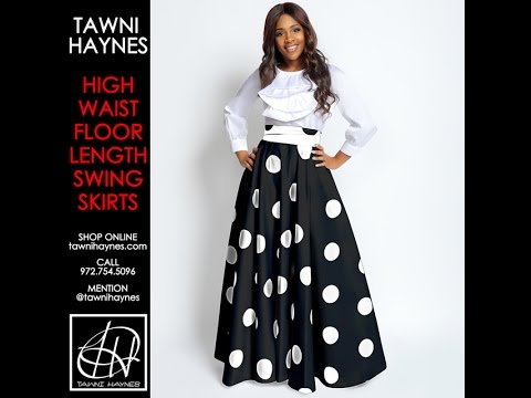 Tawni Haynes Floor Length High Waist Swing Skirt Youtube
