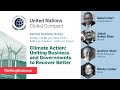 Climate Action: Uniting Business and Governments to Recover Better