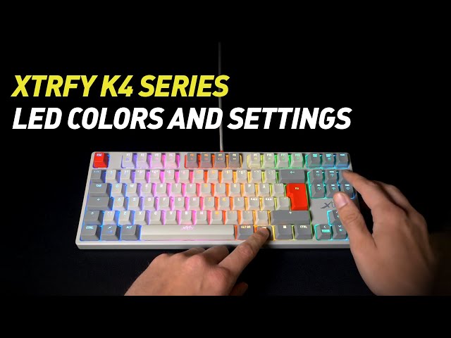  Xtrfy K4 RGB Tenkeyless, Mechanical Gaming Keyboard