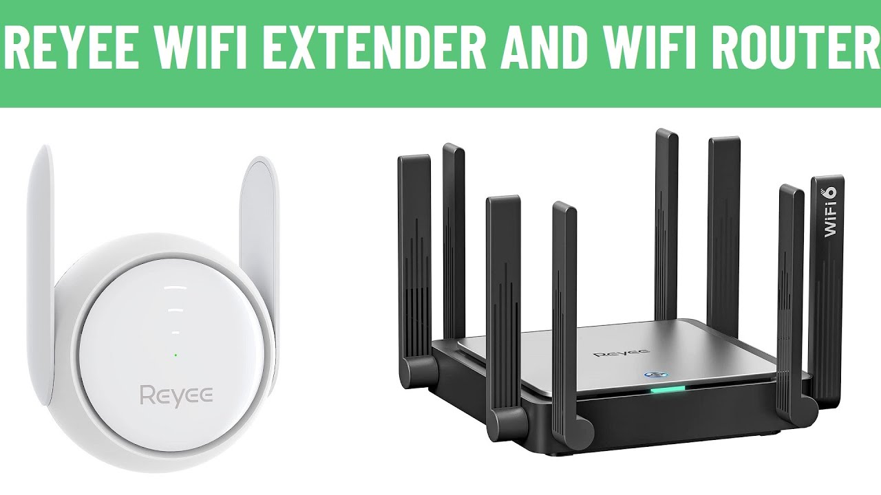 Reyee Wifi Extender Booster Signal and Wifi 6 Router - YouTube