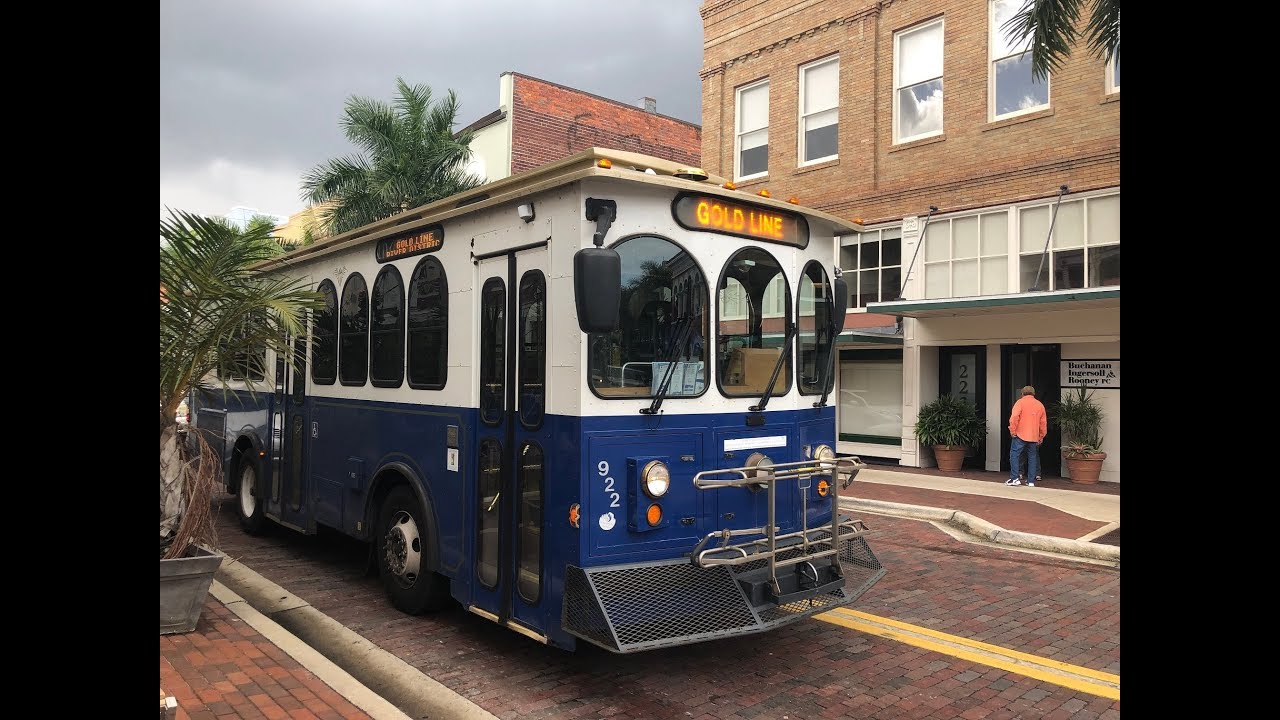 Take LeeTran's Trolley around downtown Fort Myers YouTube