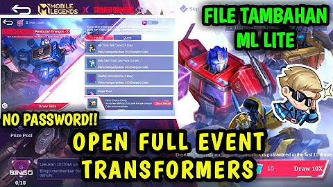Data Open Full Event Transformers | File Tambahan ml lite