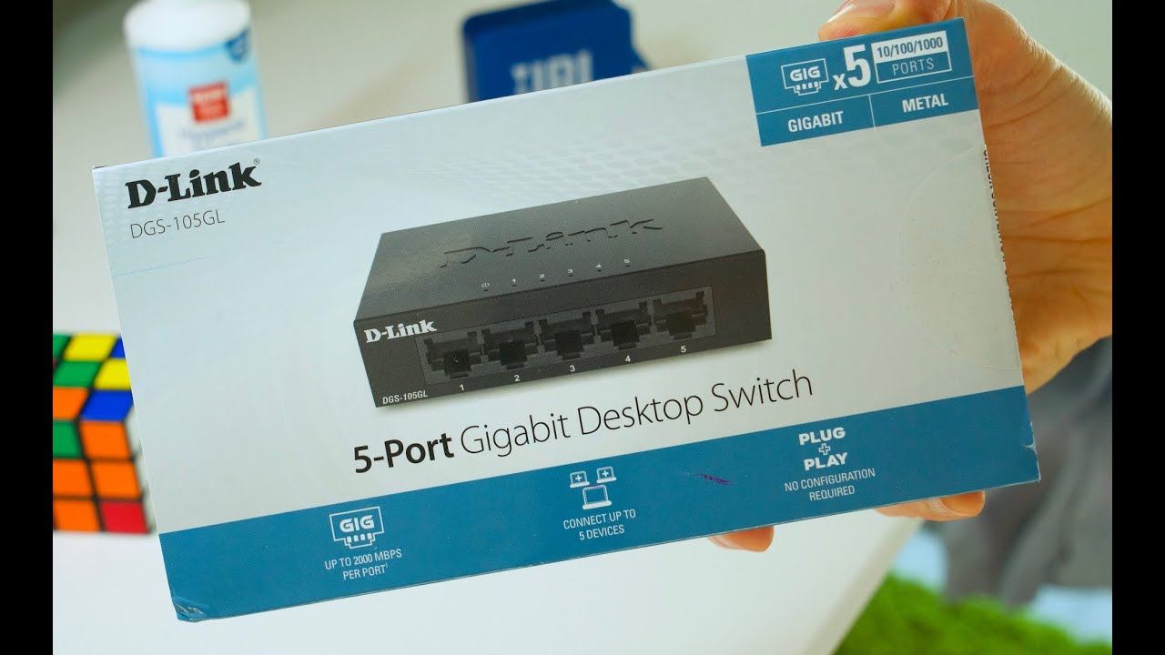 D’Link Switch Dgs 105Gl | DGS-105GL 5-Port Gigabit Unmanaged Desktop ...