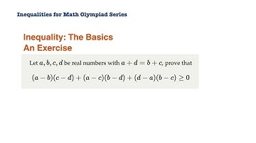 Inequalities for Math Olympiad: Prove an Inequality