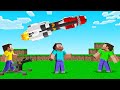 Launching GIANT MISSILES At My Friend! (Minecraft)