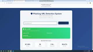 Final Project (Phishing URL Detection and Reporting System UsingMachine Learning)