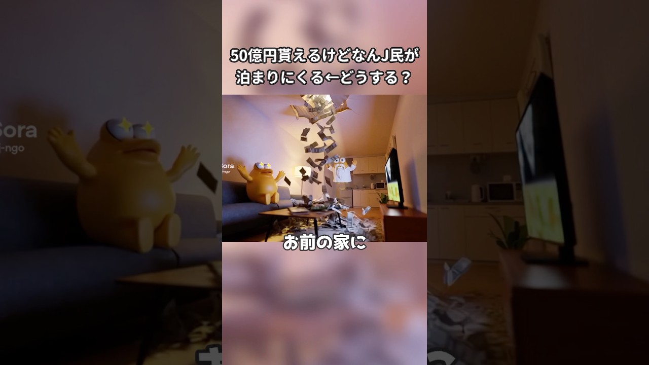 神「50億円やる。ただしお前の家に毎月なんJ民が泊まりに来る」←どうする？