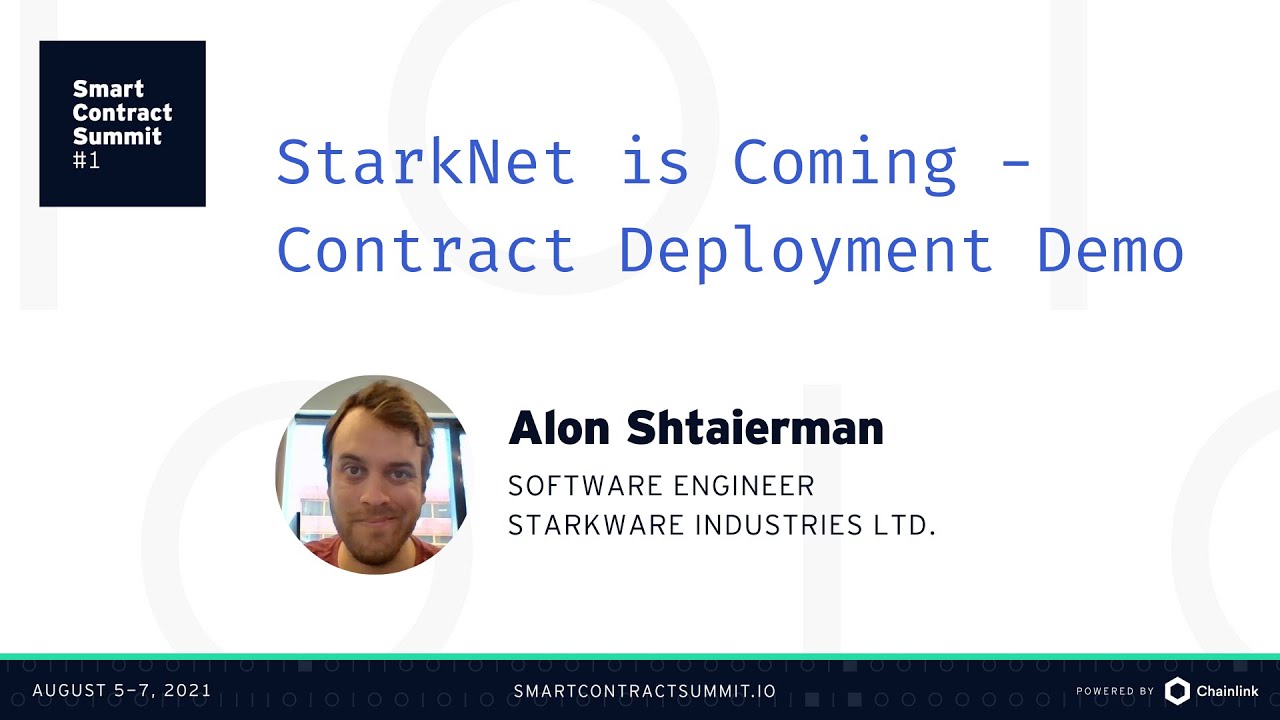 Alon Shtaierman: StarkNet Contract Deployment Demo